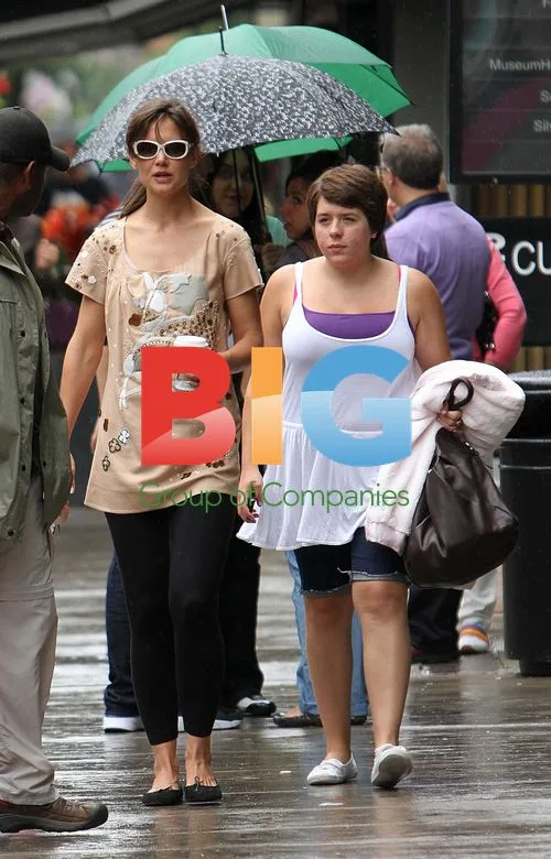 Katie Holmes and Daughters in Toronto