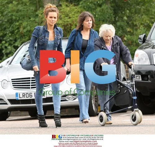 Kara Tointon out shopping with family