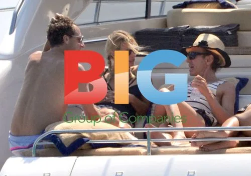DJ Jeremy Healy on yacht with mystery blonde