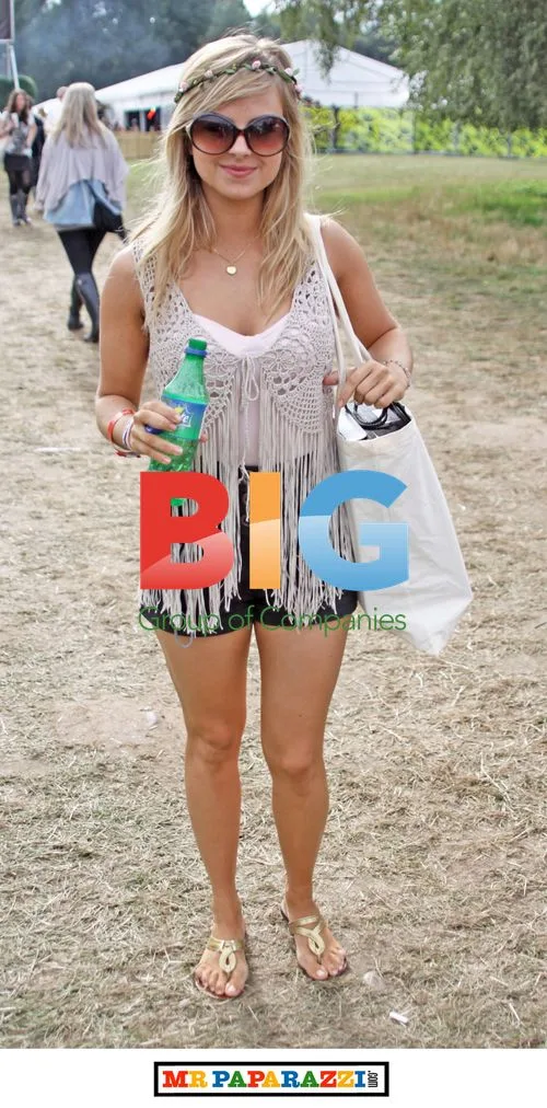 Tina O'Brien Spotted Backstage at V Festival