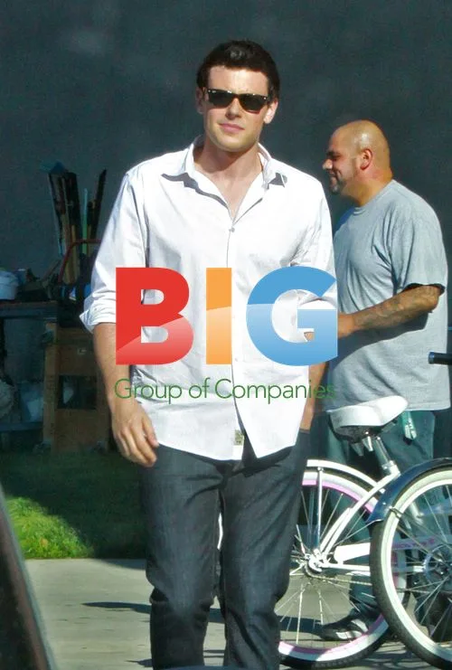 Corey Monteith on Glee Set
