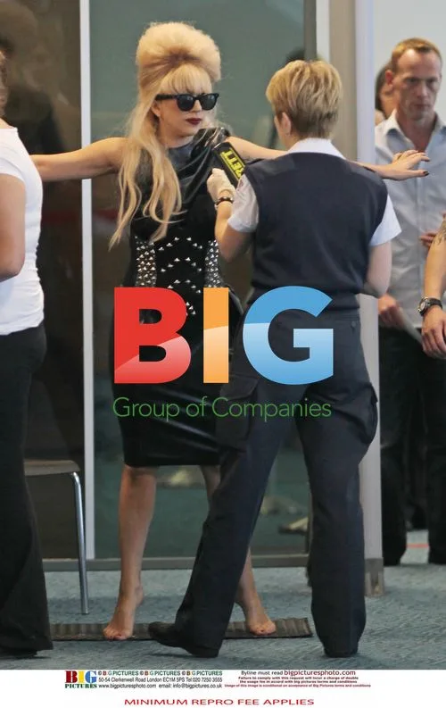 Lady GaGa Arrives at Vancouver Airport