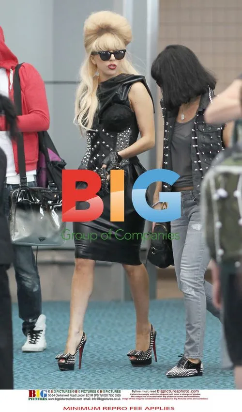 Lady GaGa arrives at Vancouver airport