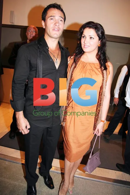 Erwin Schrott and Anna Netrebko at Charity Event