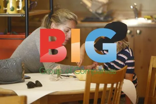 Sharon Stone and son Roan at 'Color Me Mine'