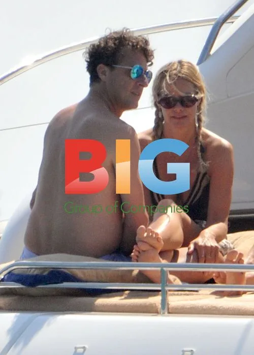 DJ Jeremy Healy on yacht with blonde companion