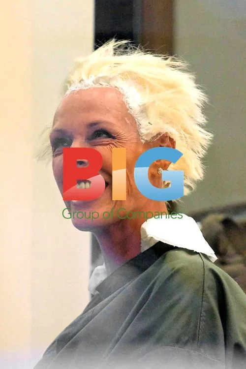 Brigitte Nielsen at Hair Salon