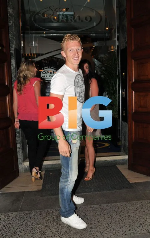 Dirk Kuyt Leaving Dinner in Liverpool