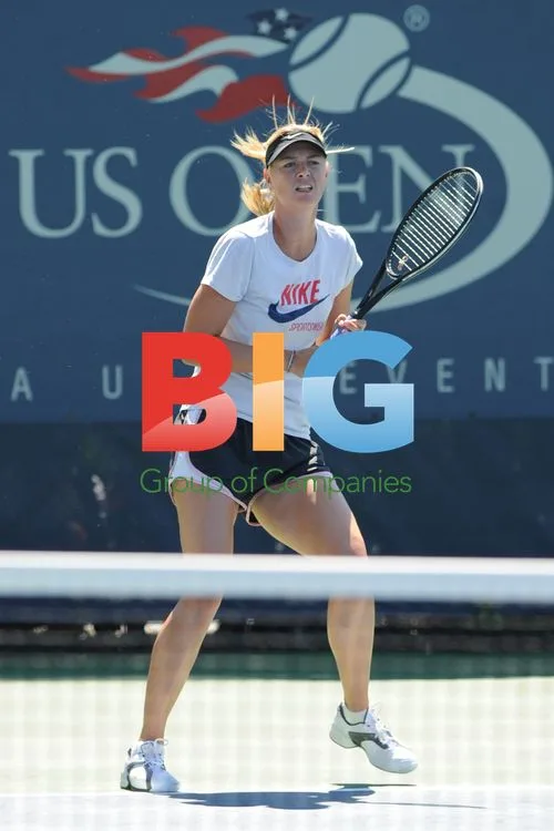 Maria Sharapova Practices at US Open
