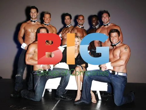 Estella Warren with Chippendales in Vegas