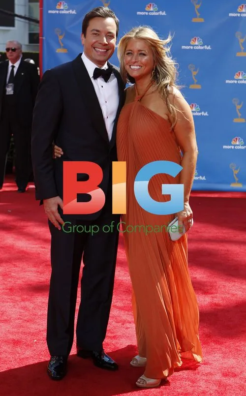 Jimmy Fallon and Nancy Juvonen at 62nd Primetime Emmy Awards