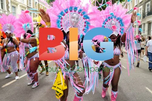 Revellers at Notting Hill Carnival