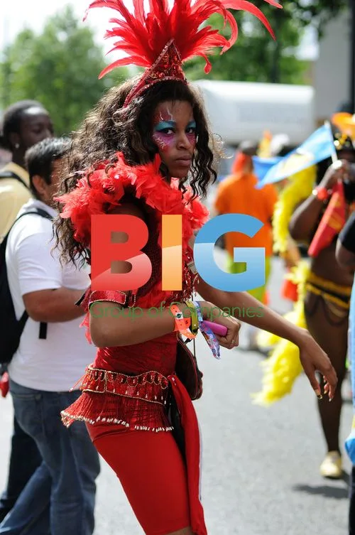 Revellers at Notting Hill Carnival