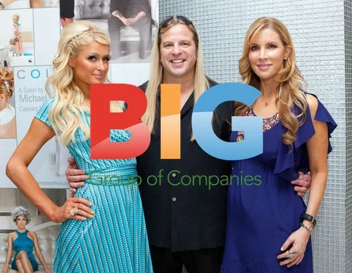 Paris Hilton and Michael Boychuck at COLOR Salon