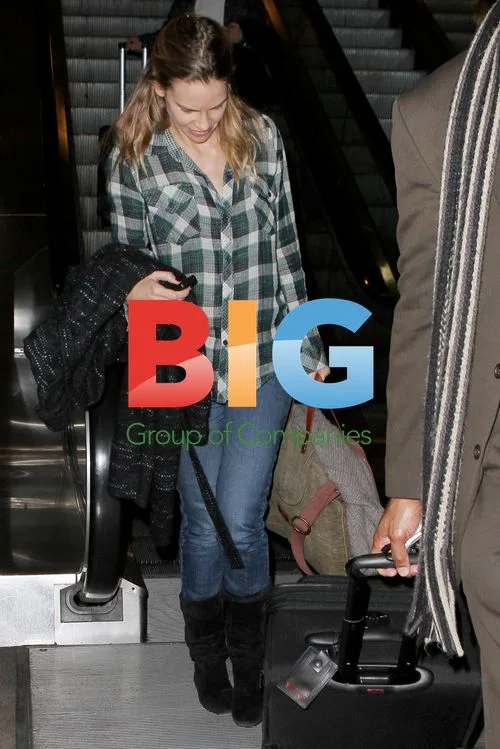 Hilary Swank at LAX