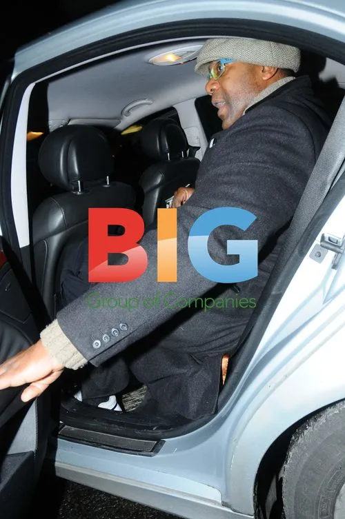 Lenny Henry Leaving London Hotel