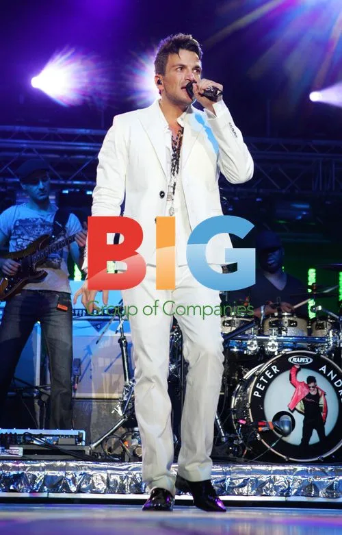 Peter Andre Performing at LG Arena