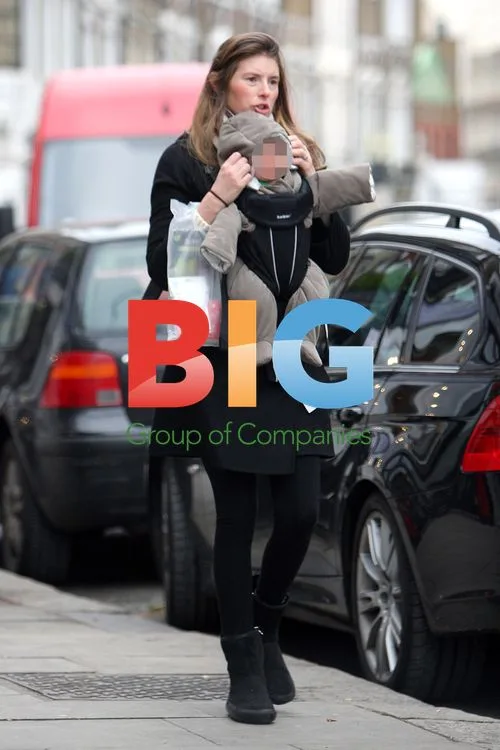 Jools Oliver and baby Buddy Christmas shopping