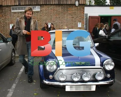 Simon Le Bon Gets Stuck Entering Mini Cooper