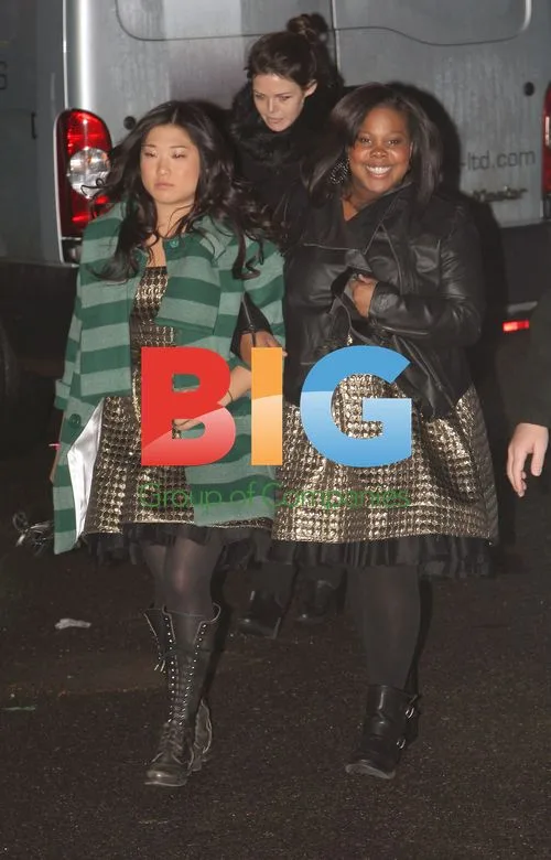 Glee Cast Arrives at X Factor Studios