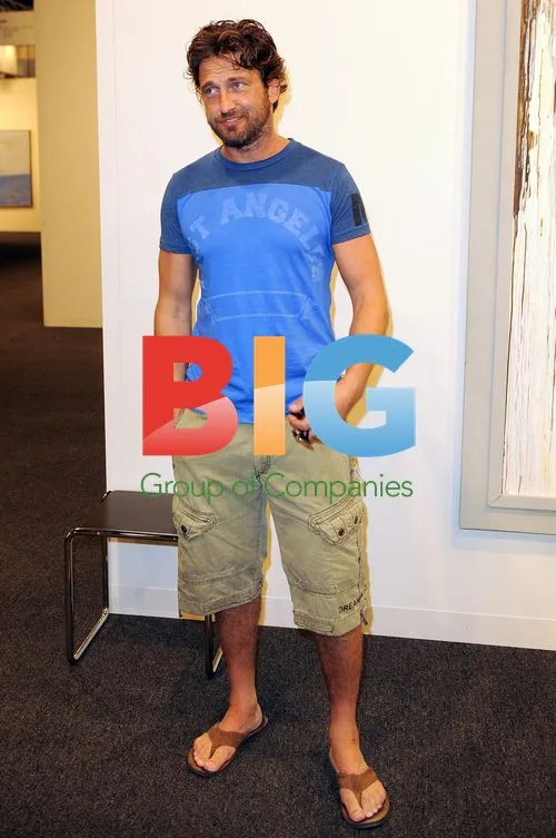 Gerard Butler at Art Basel in Miami