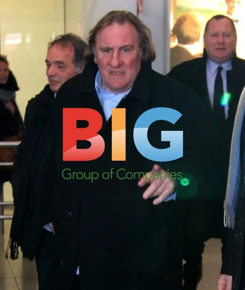 Gerard Depardieu at Berlin Airport
