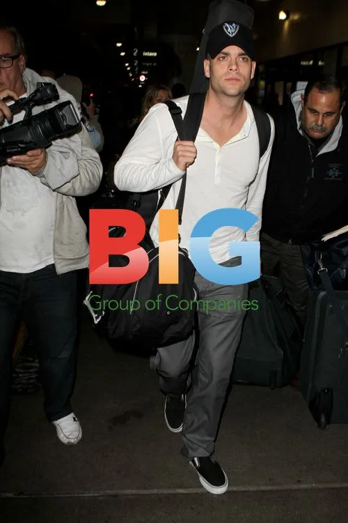 Mark Salling of "Glee" at LAX