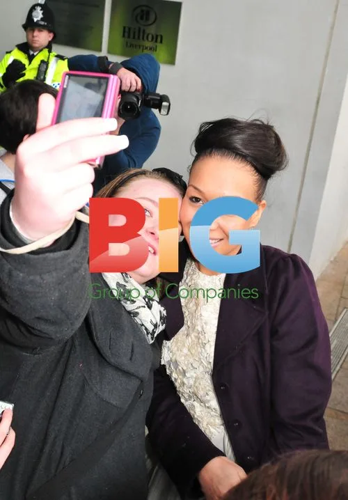Rebecca Furguson and Cheryl Cole leave London hotel