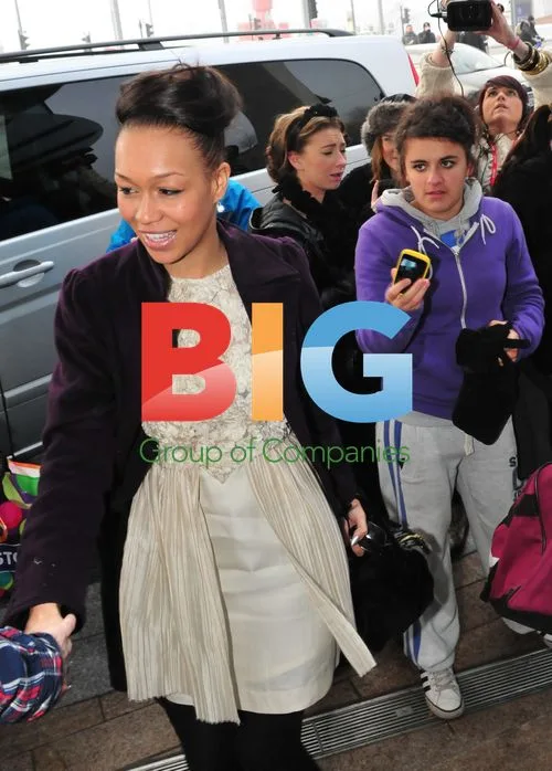 Rebecca Furguson and Cheryl Cole leave hotel