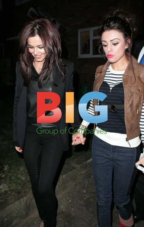 Cher Lloyd and Cheryl Cole Arriving Home