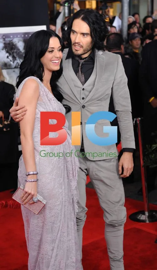 Russell Brand, Katy Perry at The Tempest premiere