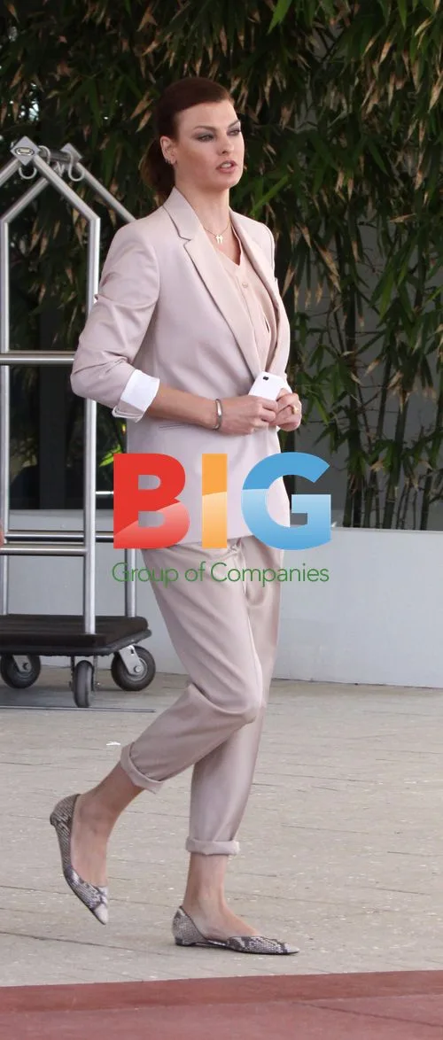 Linda Evangelista at South Beach Hotel