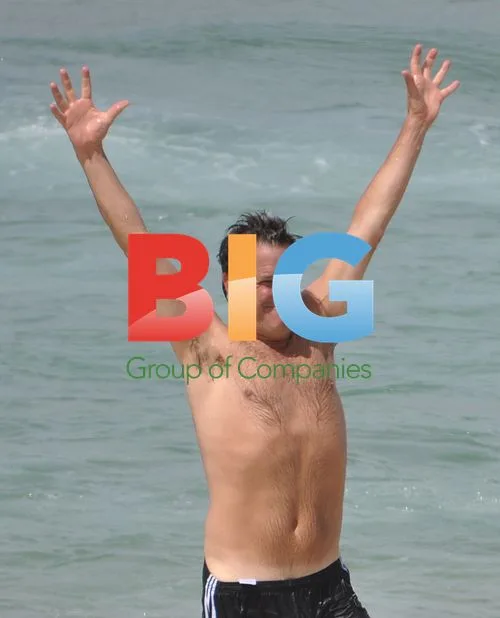 Mark Nicholas swimming at Bondi Beach