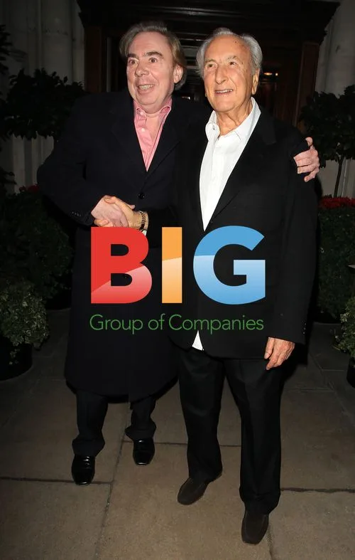 Michael Winner and Andrew Lloyd Weber at Piers Morgan Party