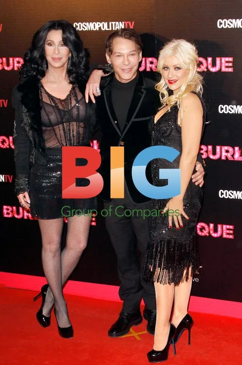 Cher and Christina Aguilera at Burlesque Madrid Premiere
