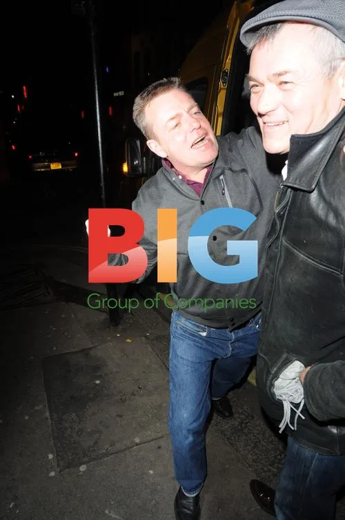 Celebrities at Groucho Club, London