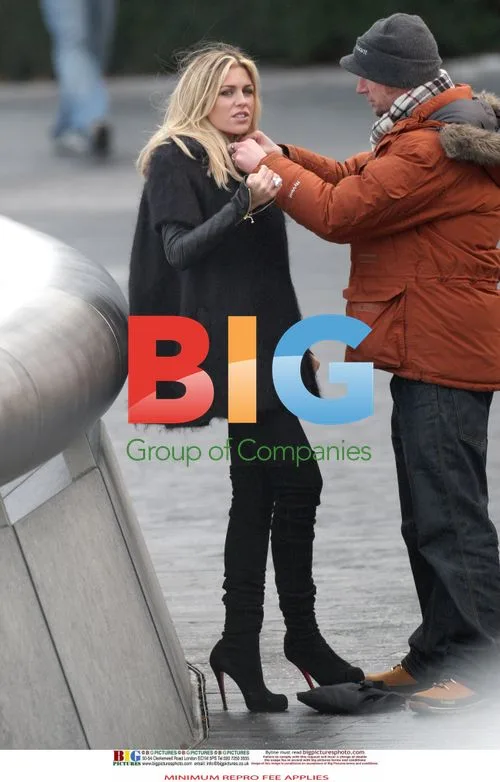 Abigail Clancy Filming on South Bank