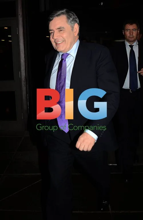 Gordon Brown visits Late Late show in Dublin