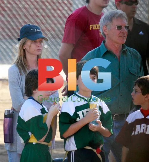 Harrison Ford & Calista Flockhart at Son's Game