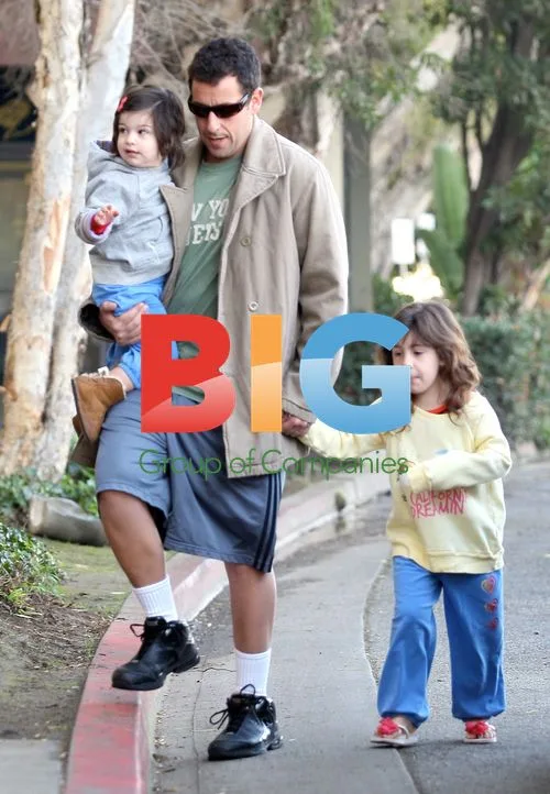Adam Sandler with daughters at gymnastics