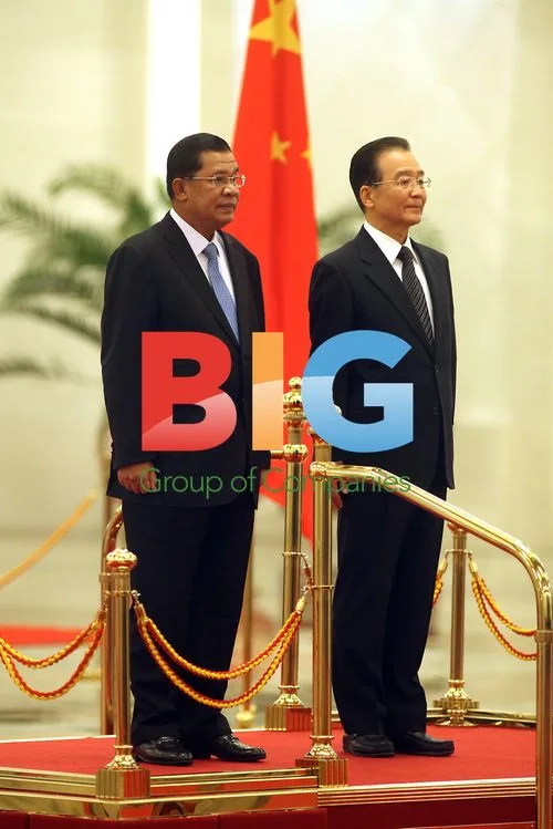 Cambodian PM Hun Sen Meets Chinese Premier Wen Jiabao