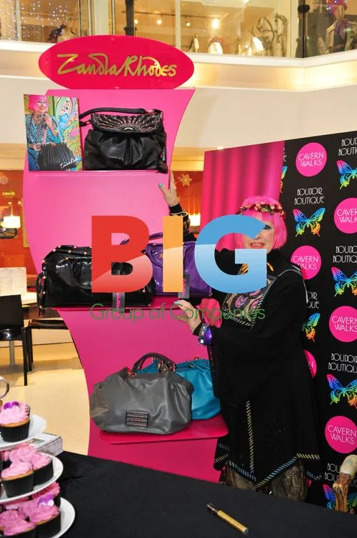 Zandra Rhodes Launches Handbag Line in Liverpool
