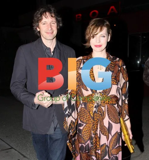 Milla Jovovich & Paul Anderson at Boa in Hollywood