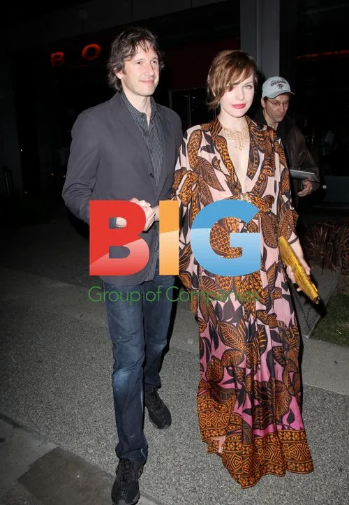 Milla Jovovich and Paul Anderson at Boa in Hollywood