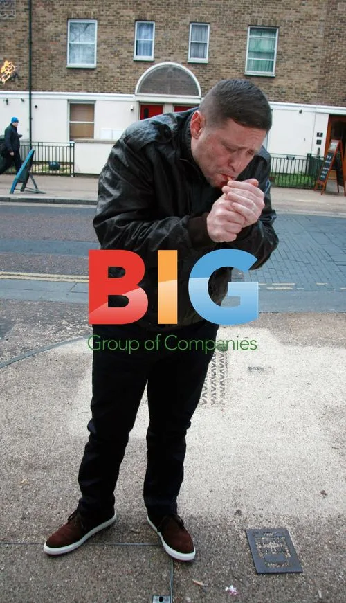 Shaun Ryder Smoking Outside ITV Studios