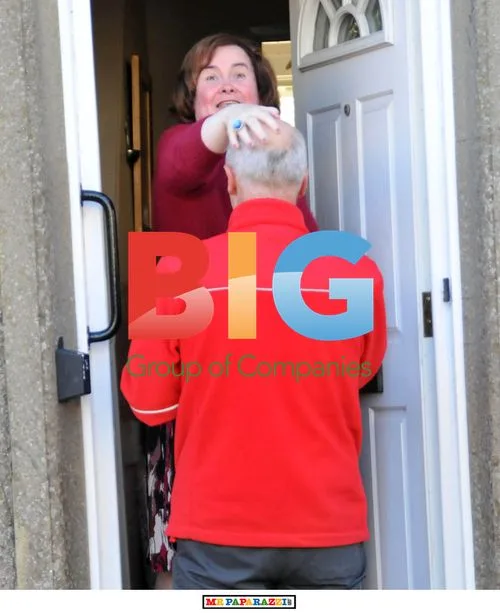 Susan Boyle 'Benny Hill' Moment with Postman