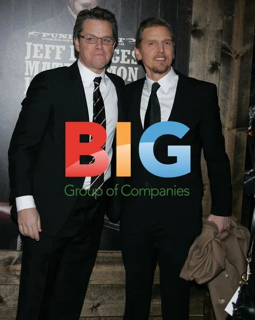Barry Pepper and Matt Damon at "True Grit" Premiere