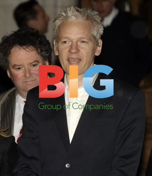 Julian Assange speaks after being bailed