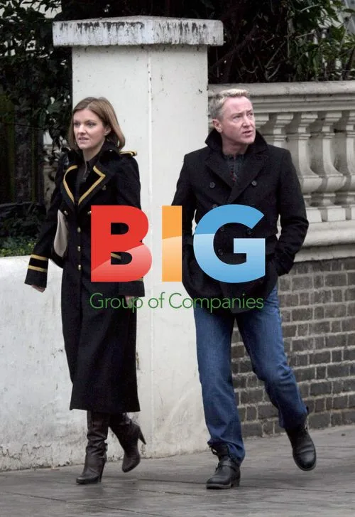 Michael Flatley with mystery woman in London