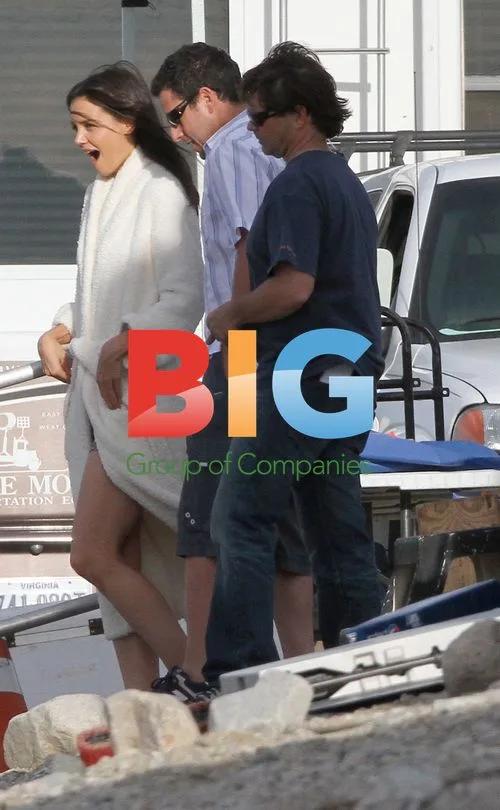 Katie Holmes and Adam Sandler Filming "Jack and Jill"
